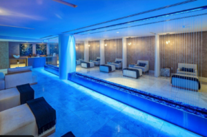 Advanced pain-relieving devices in a modern wellness centre