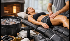 Cryotherapy massage treatment for muscle recovery