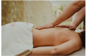 Cold water immersion tub used as part of a wellness recovery routine